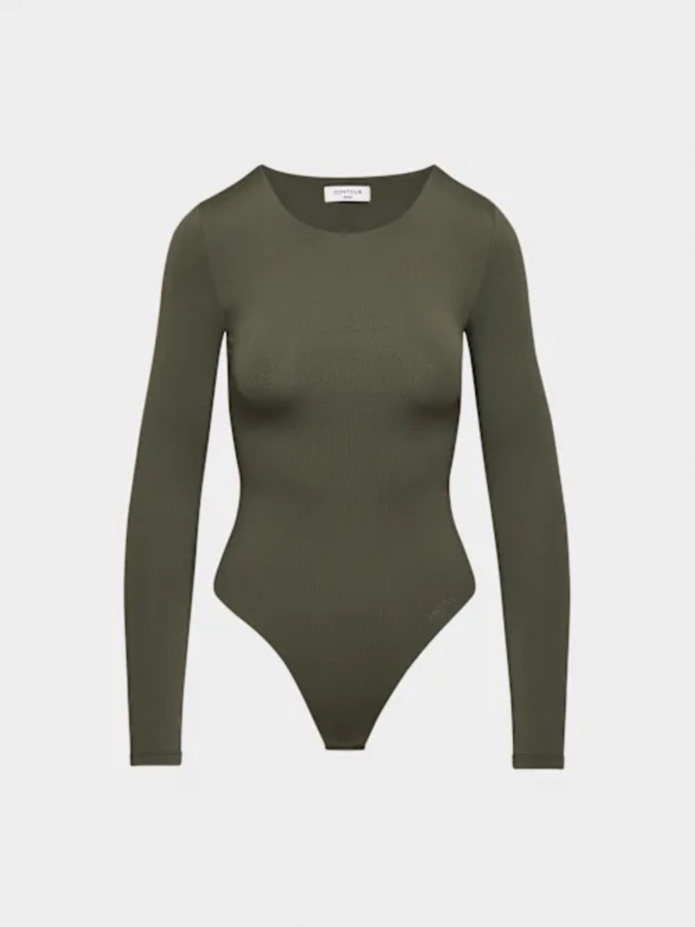 Aritzia Contour Crew Longsleeve Bodysuit (Babaton) - Dark Olive